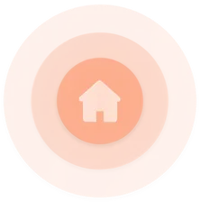 Illustration d'une maison : votre site, chez vous