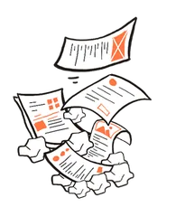 Illustration de papier chiffonné